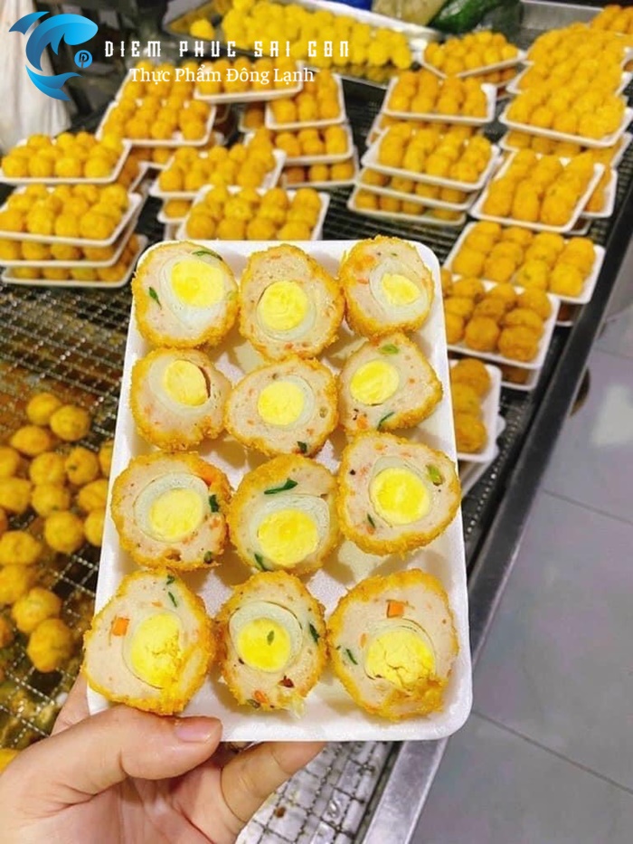 Chả hoa trứng cút