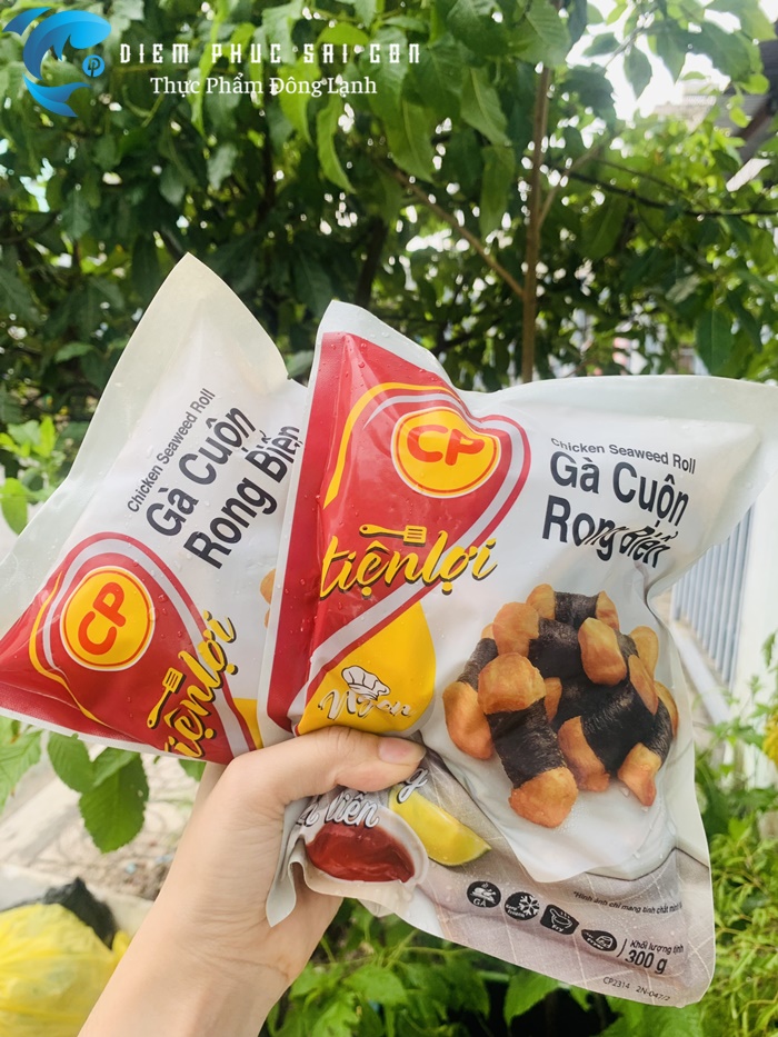 Gà cuộn rong biển
