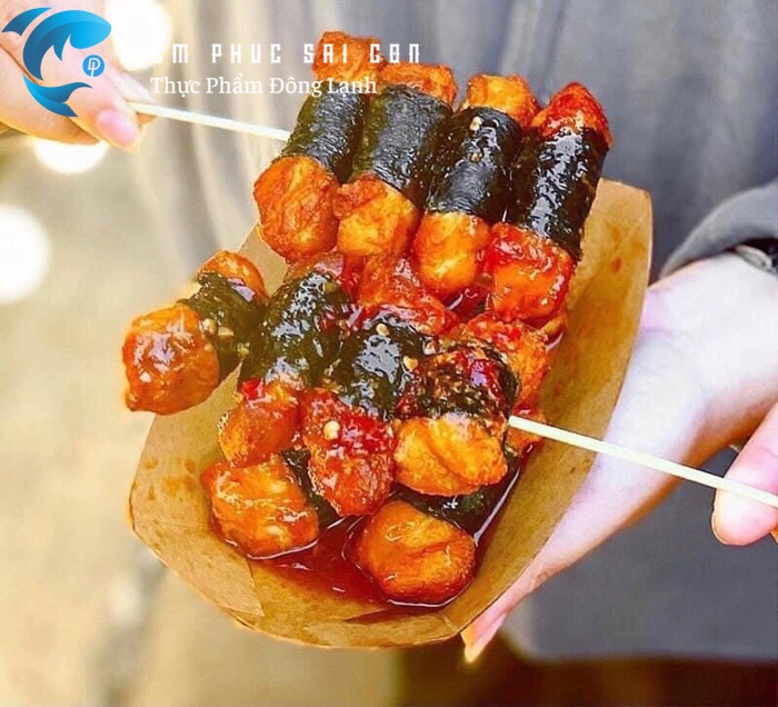Gà cuộn rong biển